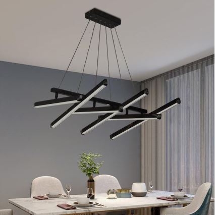 Lámpara de araña LED regulable LED/90W/230V 3000-6500K + control remoto