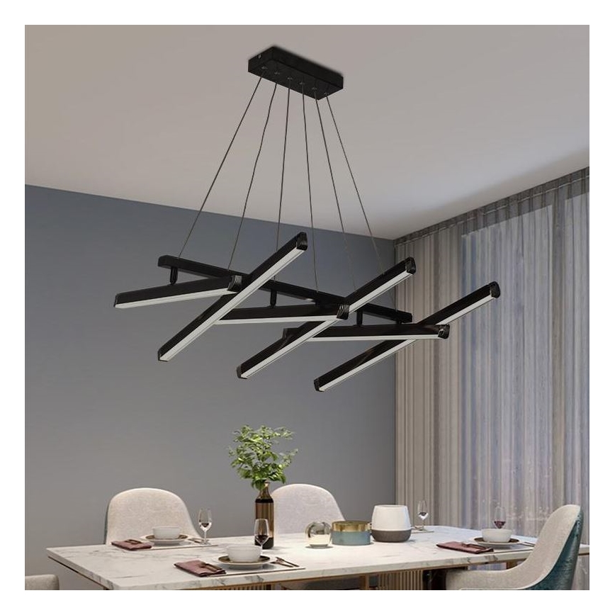 Lámpara de araña LED regulable LED/90W/230V 3000-6500K + control remoto