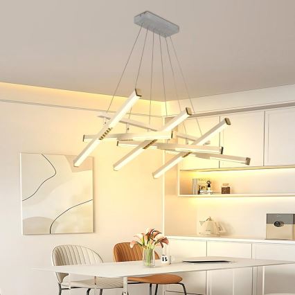 Lámpara de araña LED regulable LED/90W/230V 3000-6500K + control remoto