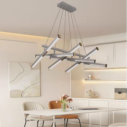 Lámpara de araña LED regulable LED/90W/230V 3000-6500K + control remoto