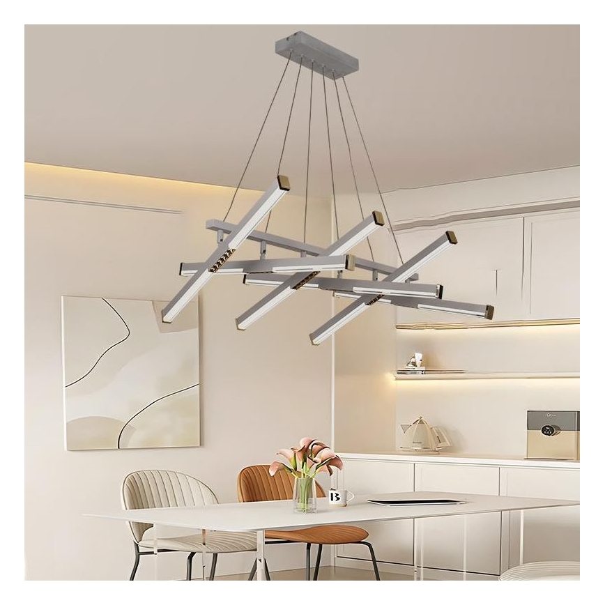 Lámpara de araña LED regulable LED/90W/230V 3000-6500K + control remoto