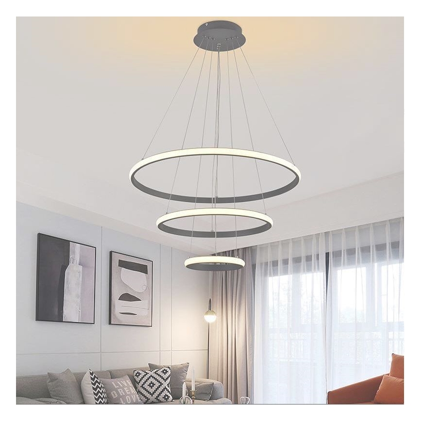 Lámpara de araña LED regulable LED/90W/230V 3000-6500K + mando a distancia