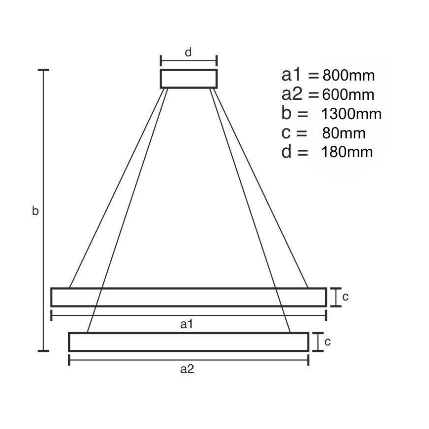 LED Lámpara de araña de vidrio regulable con cuerda LED/90W/230V 3000-6500K cromo brillante + control remoto