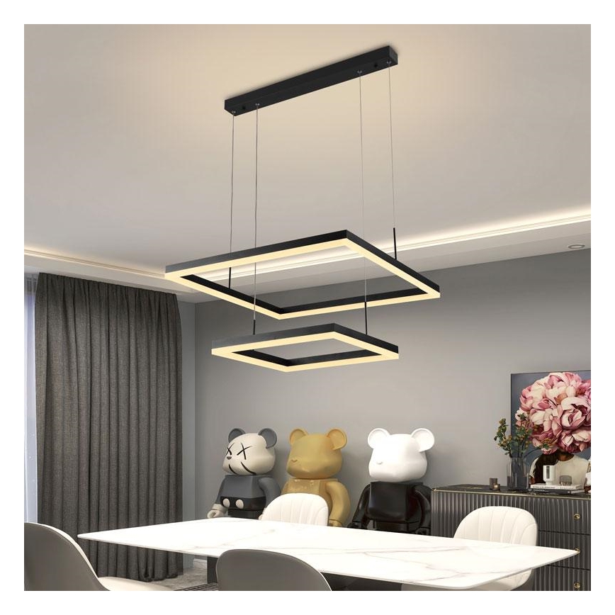 Lámpara de araña LED regulable LED/90W/230V 3000-6500K + mando a distancia