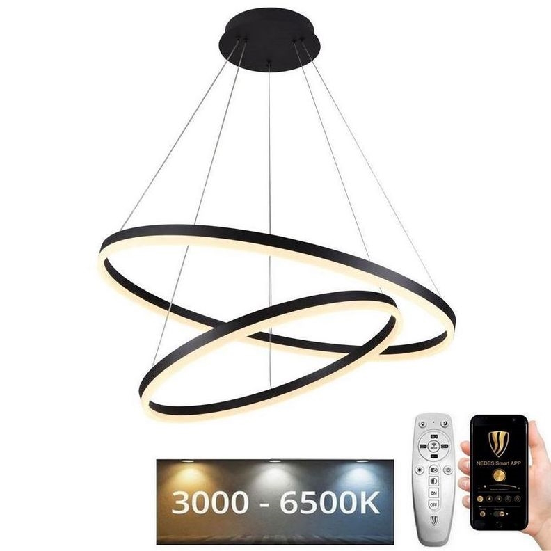 Lámpara de araña LED regulable por cable LED/100W/230V 3000-6500K + mando a distancia