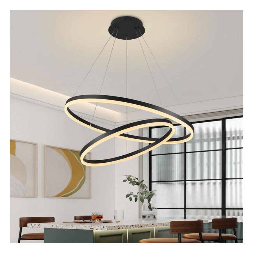 Lámpara de araña LED regulable por cable LED/100W/230V 3000-6500K + mando a distancia