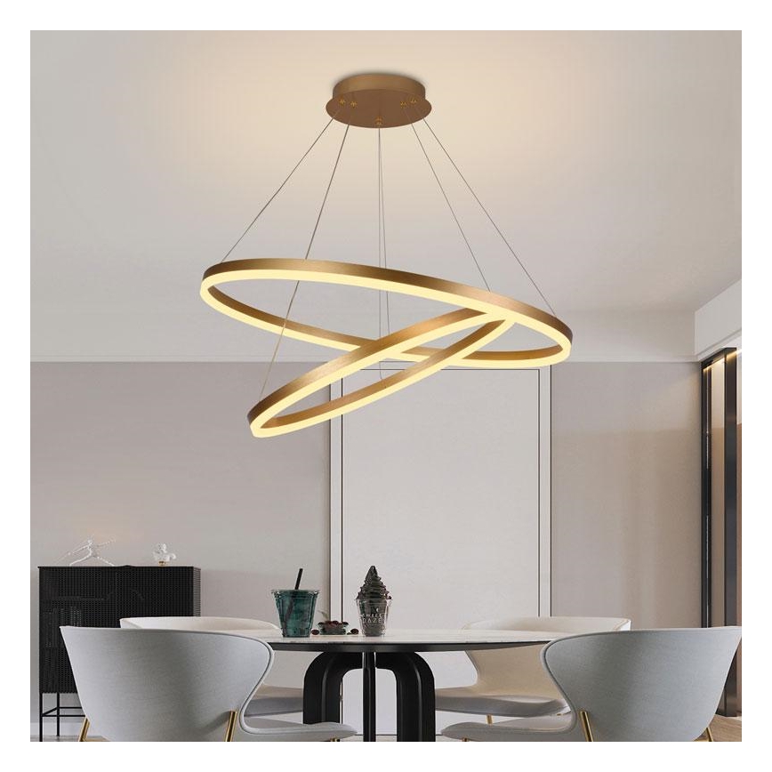 Lámpara de araña LED regulable por cable LED/100W/230V 3000-6500K + mando a distancia