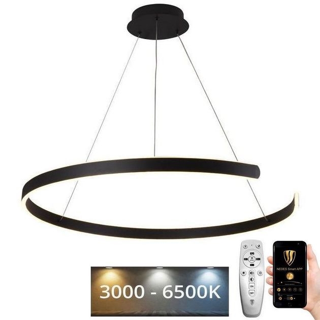 Lámpara de araña LED regulable por cable LED/100W/230V 3000-6500K + mando a distancia