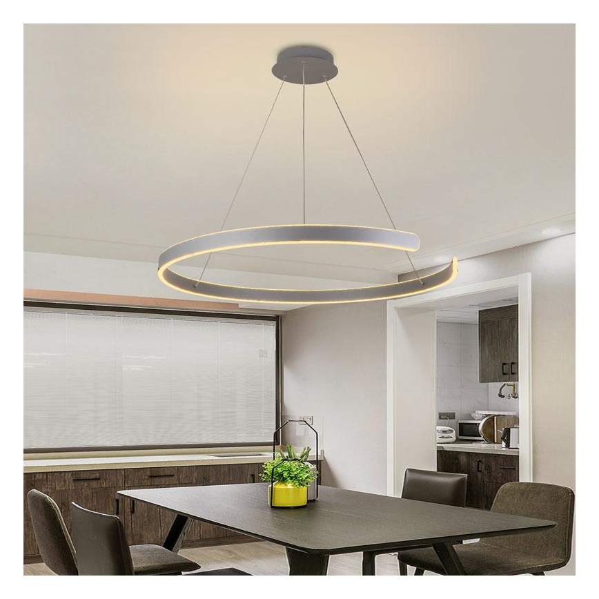 Lámpara de araña LED regulable por cable LED/100W/230V 3000-6500K + mando a distancia