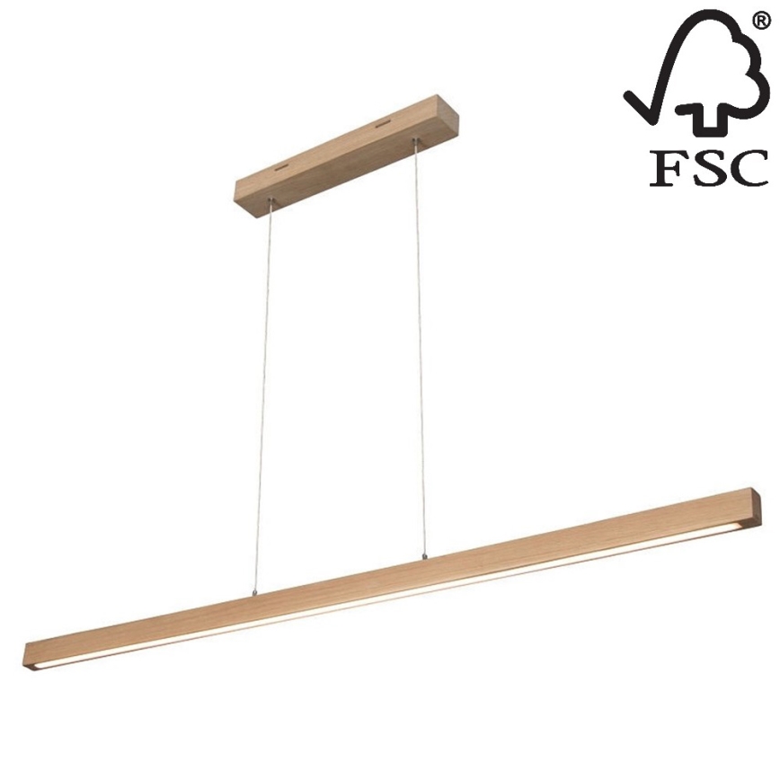 Lámpara de araña LED regulable SMAL LED/18W/230V roble - certificado FSC