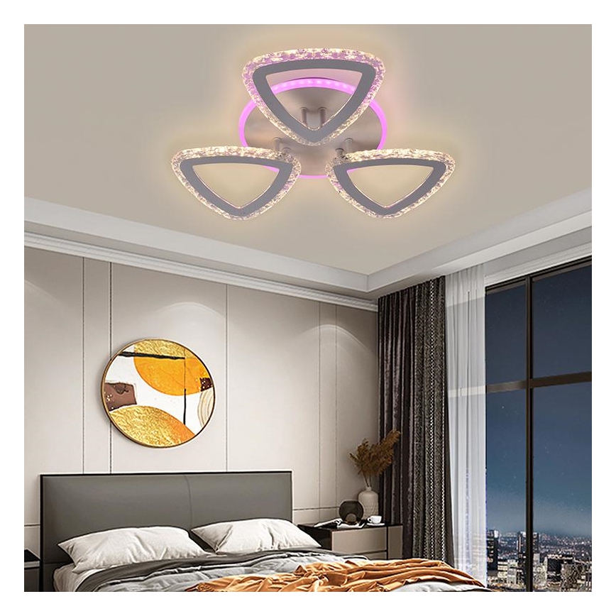 Lámpara de araña LED RGB regulable LED/45W/230V 3000-6500K + mando a distancia