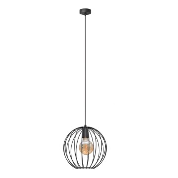 Lámpara de araña MERCURE 1xE27/15W/230V diámetro 30 cm negro