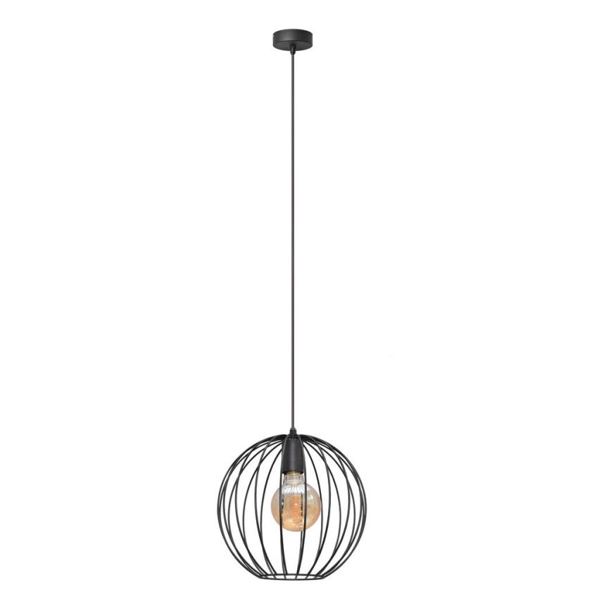 Lámpara de araña MERCURE 1xE27/15W/230V diámetro 30 cm negro