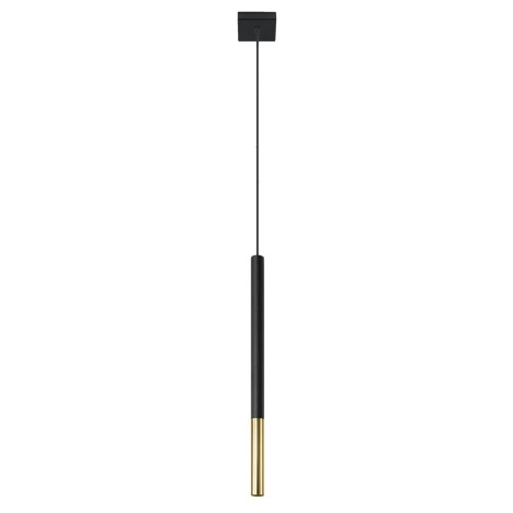 Lámpara de araña MOSAIC 1xG9/12W/230V negro/dorado