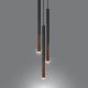 Lámpara de araña MOSAIC 3xG9/12W/230V negro/cobre