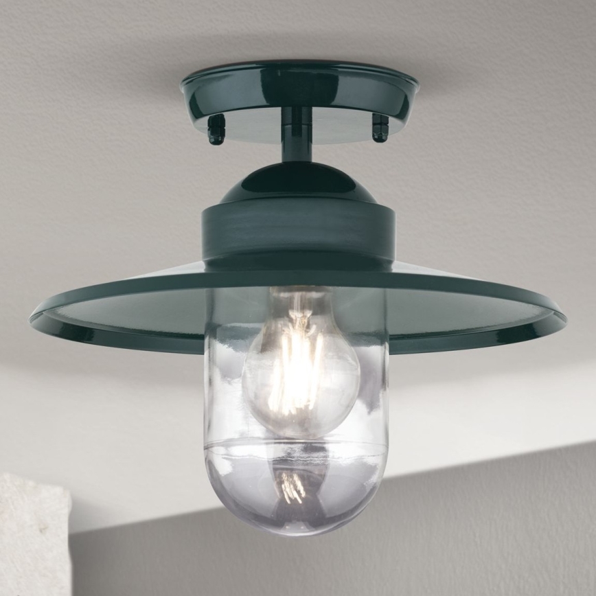 Lámpara de araña para exteriores EDWARD 1xE27/60W/230V IP44 verde