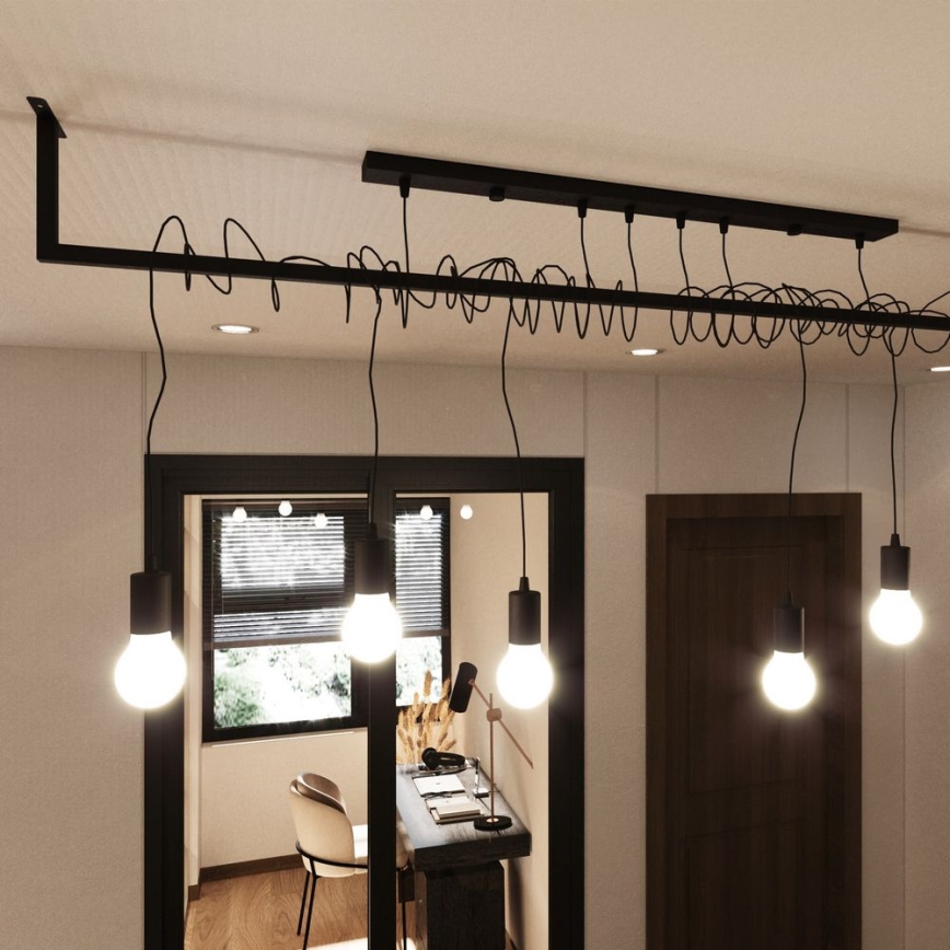 Lámpara de araña SALAMANCA 6xE27/60W/30V
