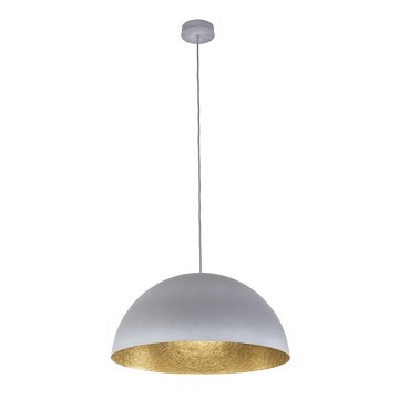 Lámpara de araña SFERA 1xE27/60W/230V d. 35 cm gris/dorado