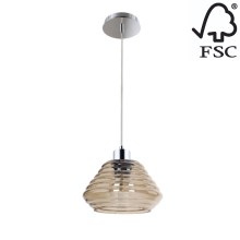 Lámpara de araña sobre cable BALI 1xE27/60W/230V – Certificado FSC