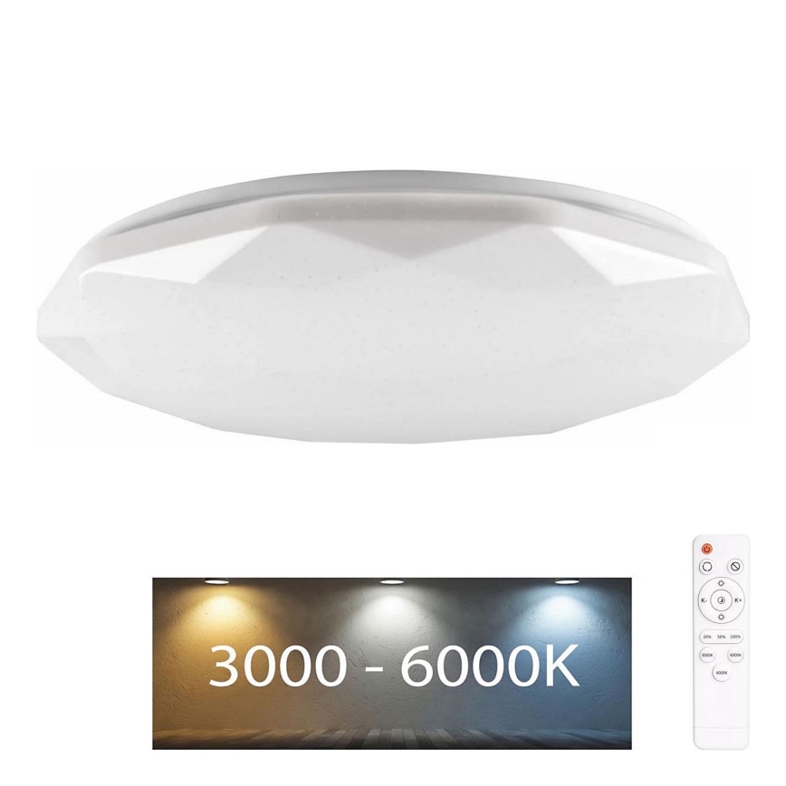 Lámpara de baño LED regulable GALAXY LED/72W/230V diá. 49 cm 3000-6000K IP44 + control remoto