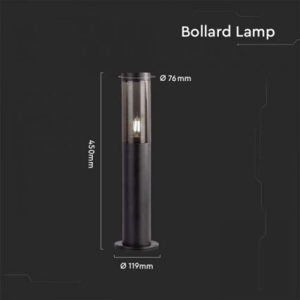 Lámpara de exterior 1xE27/18W/230V IP44 45 cm