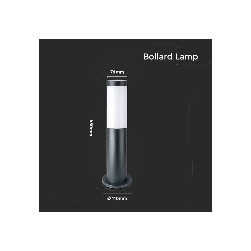 Lámpara de exterior 1xE27/60W/230V IP44 45cm antracita