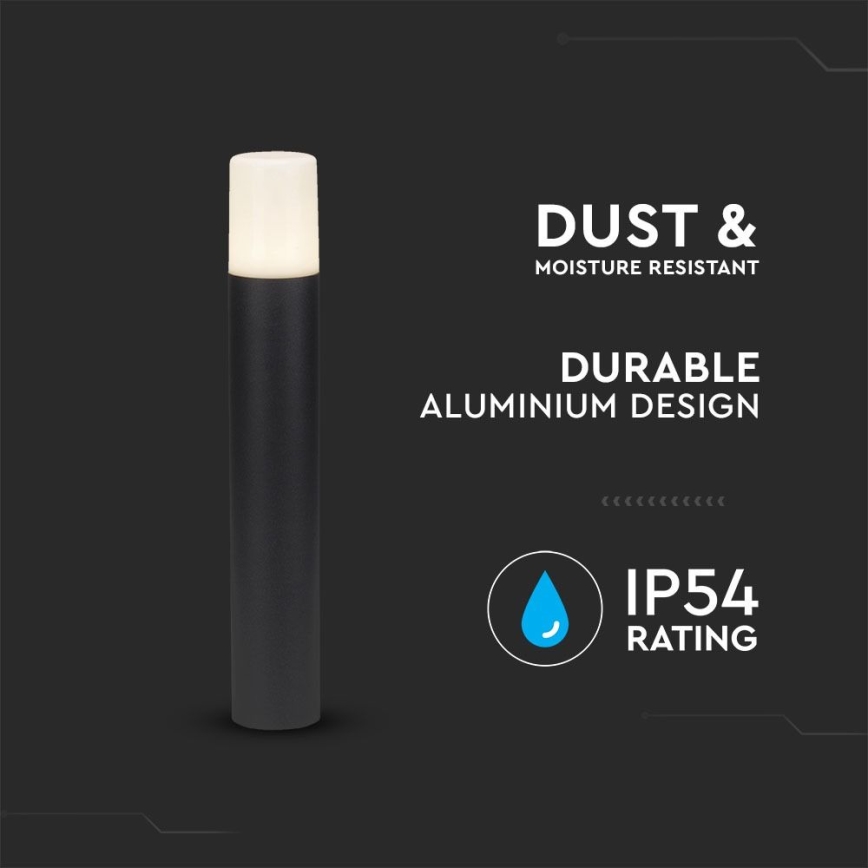 Lámpara de exterior 1xGU10/35W/230V IP54 50 cm negro