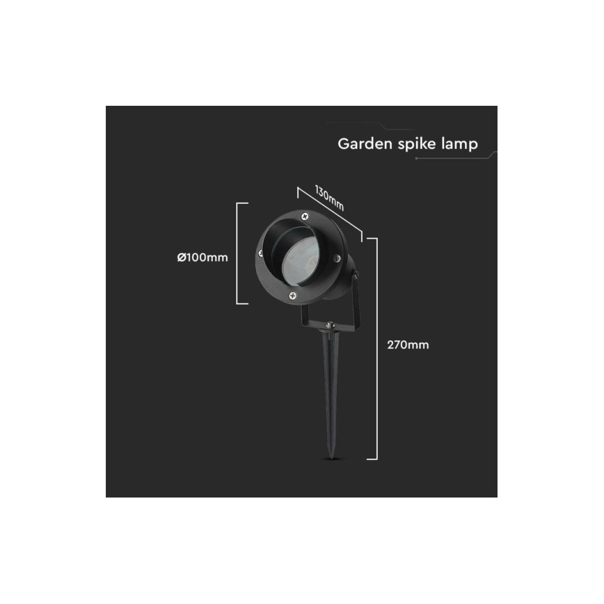 Lámpara de exterior 1xGU10/35W/230V IP65