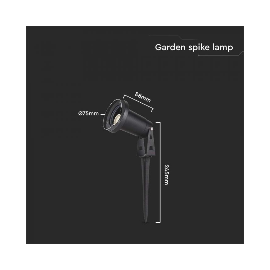Lámpara de exterior 1xGU10/35W/230V IP65