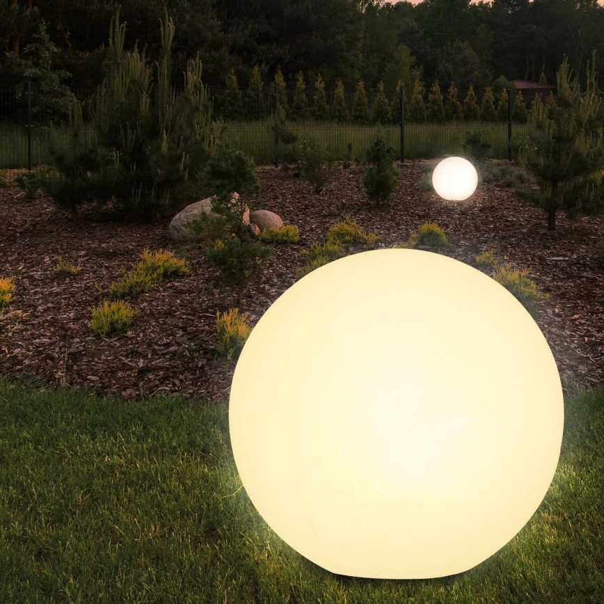 Lámpara de exterior ARGENTO 1xE27/15W/230V diá. 30 cm IP65 blanco