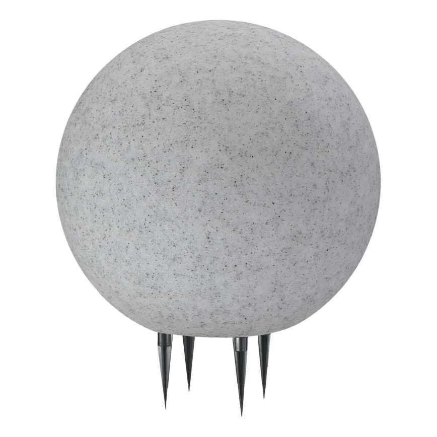 Lámpara de exterior ARGENTO 1xE27/15W/230V diá. 30 cm IP65 gris