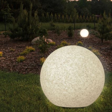 Lámpara de exterior ARGENTO 1xE27/15W/230V diá. 30 cm IP65 gris