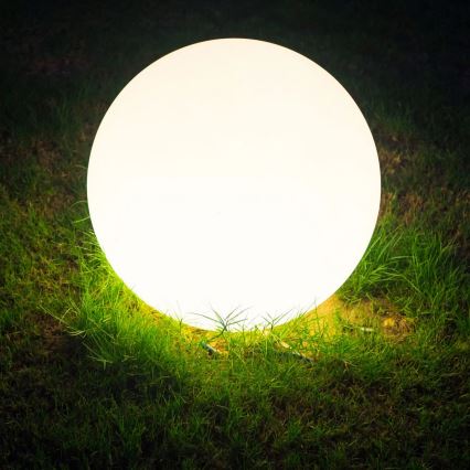 Lámpara de exterior ARGENTO 1xE27/15W/230V diá. 40 cm IP65 blanco