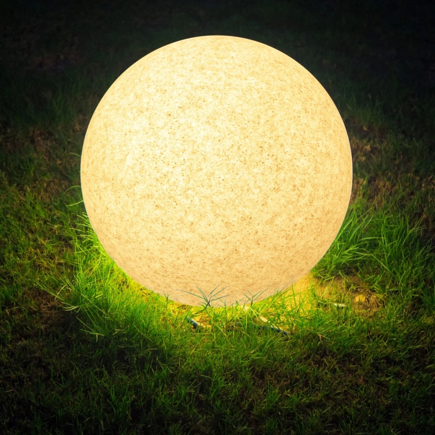 Lámpara de exterior ARGENTO 1xE27/15W/230V diá. 40 cm IP65 gris