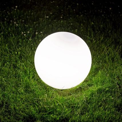 Lámpara de exterior ARGENTO 1xE27/15W/230V diá. 50 cm IP65 blanco