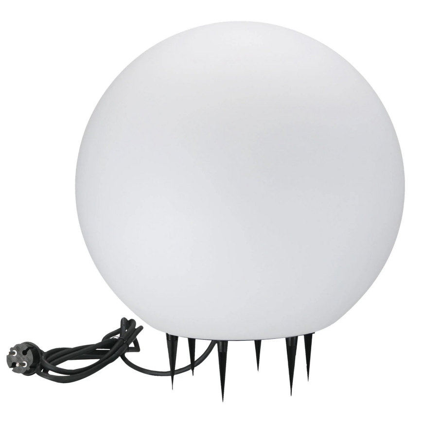 Lámpara de exterior ARGENTO 1xE27/15W/230V diá. 50 cm IP65 blanco