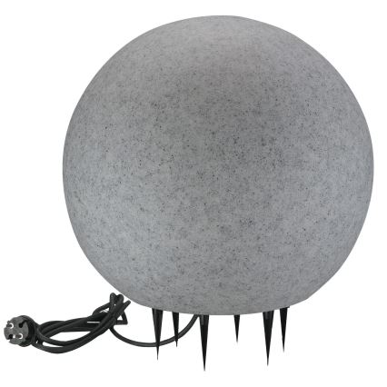 Lámpara de exterior ARGENTO 1xE27/15W/230V diá. 50 cm IP65 gris