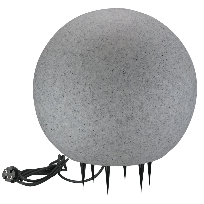 Lámpara de exterior ARGENTO 1xE27/15W/230V diá. 50 cm IP65 gris