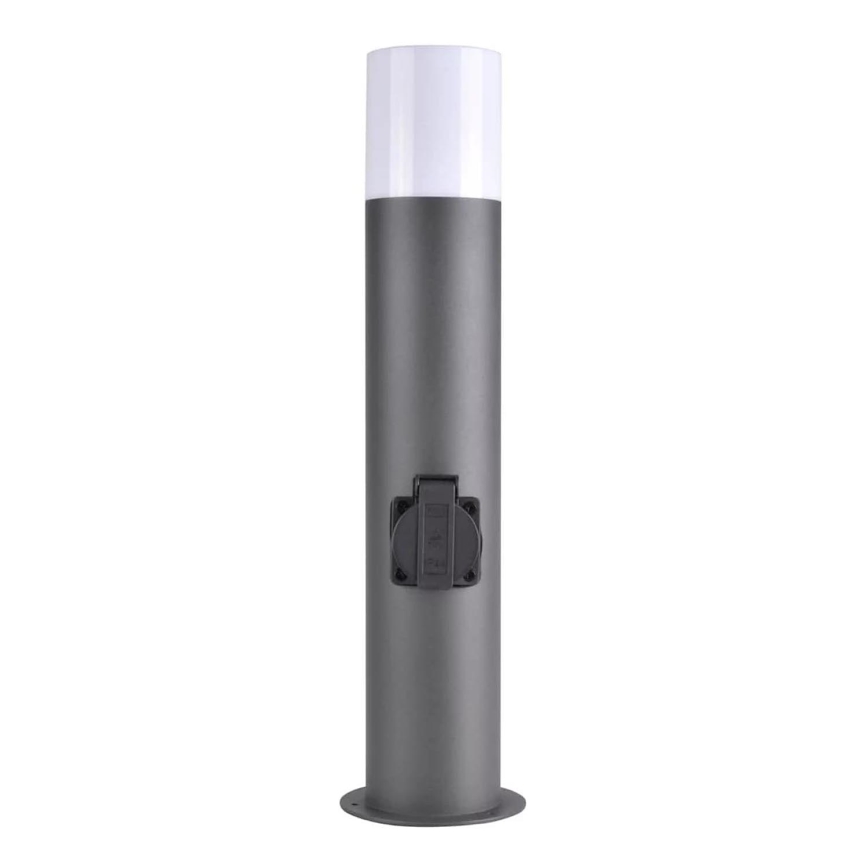 Lámpara de exterior con enchufe DALLAS 1xE27/12W/230V IP44 antracita