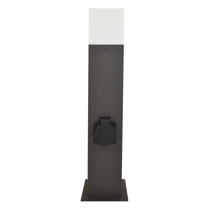 Lámpara de exterior con enchufe NEW YORK 1xE27/12W/230V IP44 44 cm antracita