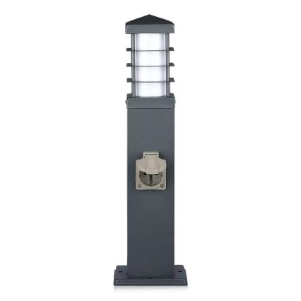 Lámpara de exterior con enchufes SCHUKO 1xE27/13W/230V IP44