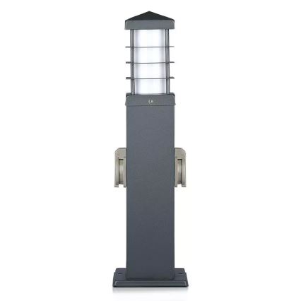 Lámpara de exterior con enchufes SCHUKO 1xE27/13W/230V IP44