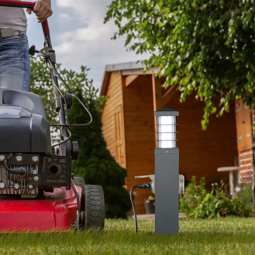 Lámpara de exterior con enchufes SCHUKO 1xE27/13W/230V IP44