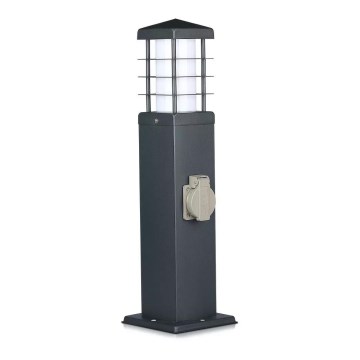 Lámpara de exterior con enchufes SCHUKO 1xE27/13W/230V IP44