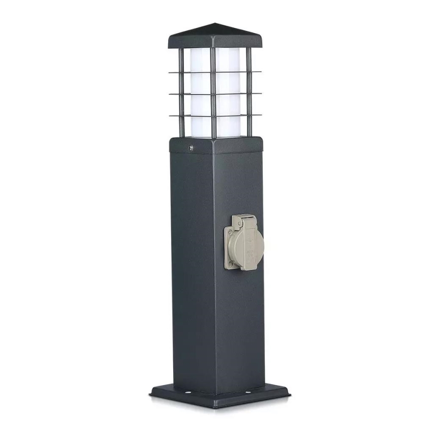 Lámpara de exterior con enchufes SCHUKO 1xE27/13W/230V IP44