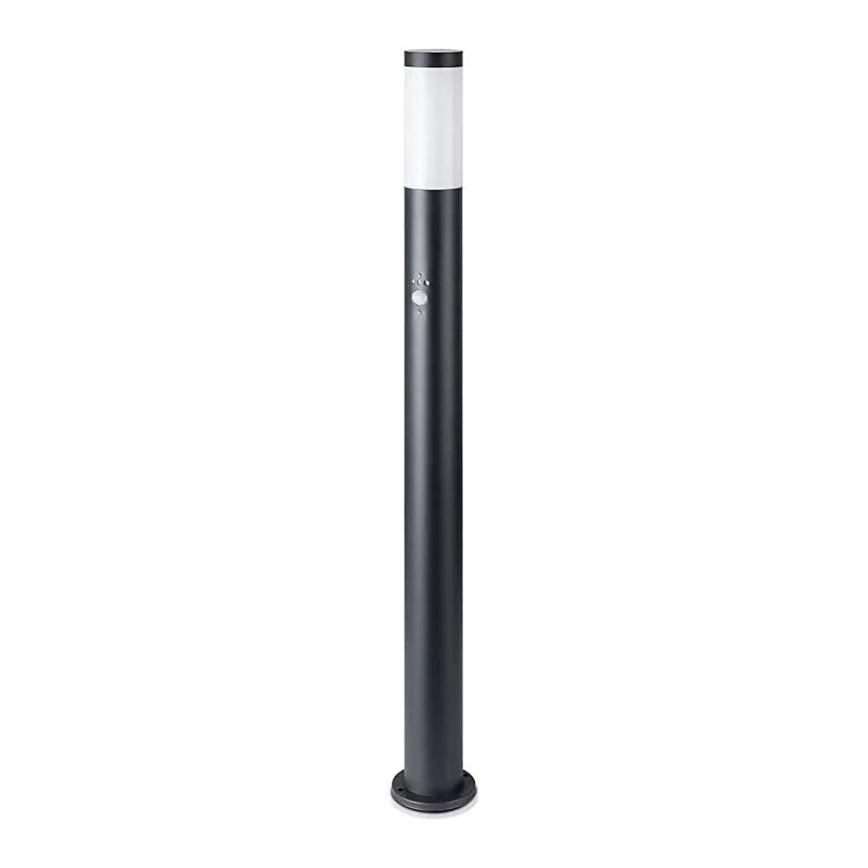 Lámpara de exterior con sensor 1xE27/60W/230V IP44 110cm negro