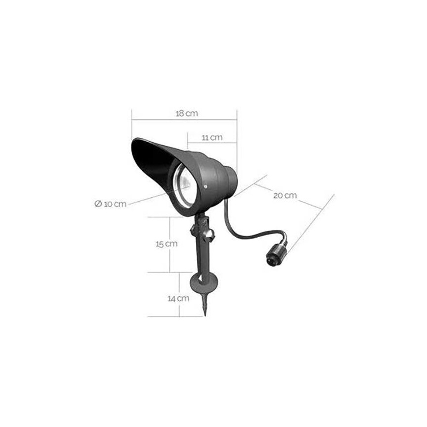 Lámpara de exterior EASY CONNECT 1xGU10/4W/230V IP67 negro