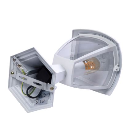 Lámpara de exterior FOX 1xE27/40W/230V IP44 blanca