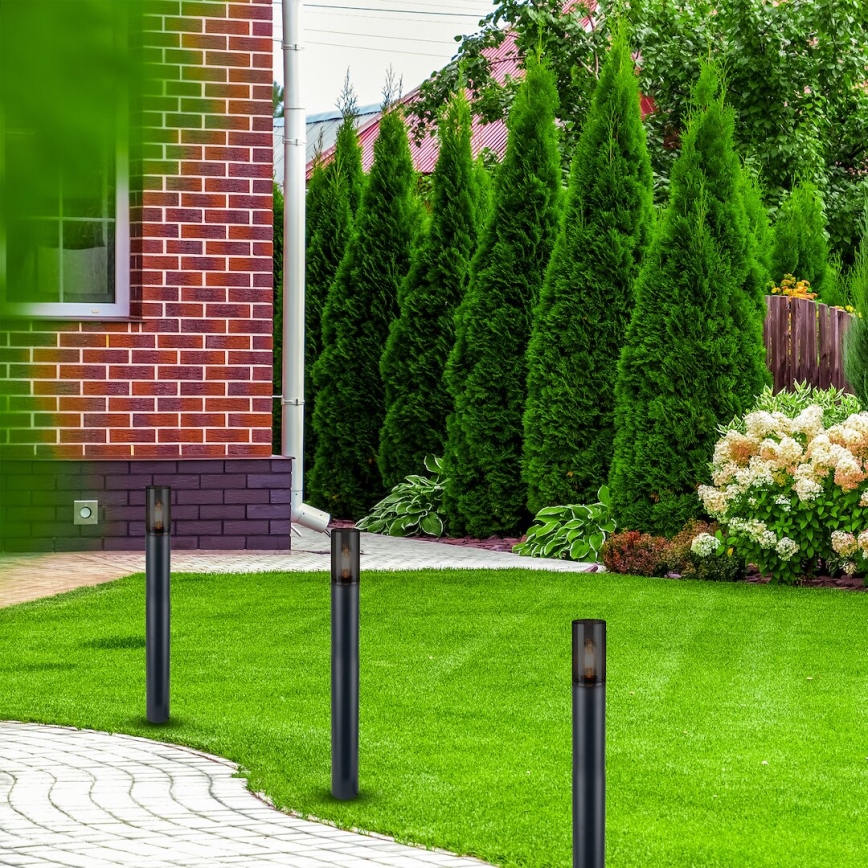 Lámpara de exterior HARLEM 1xE27/60W/230V 80 cm IP44 negro