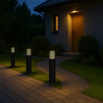 Lámpara de exterior KUUSAMO 1xE27/20W/230V 44 cm IP54 antracita